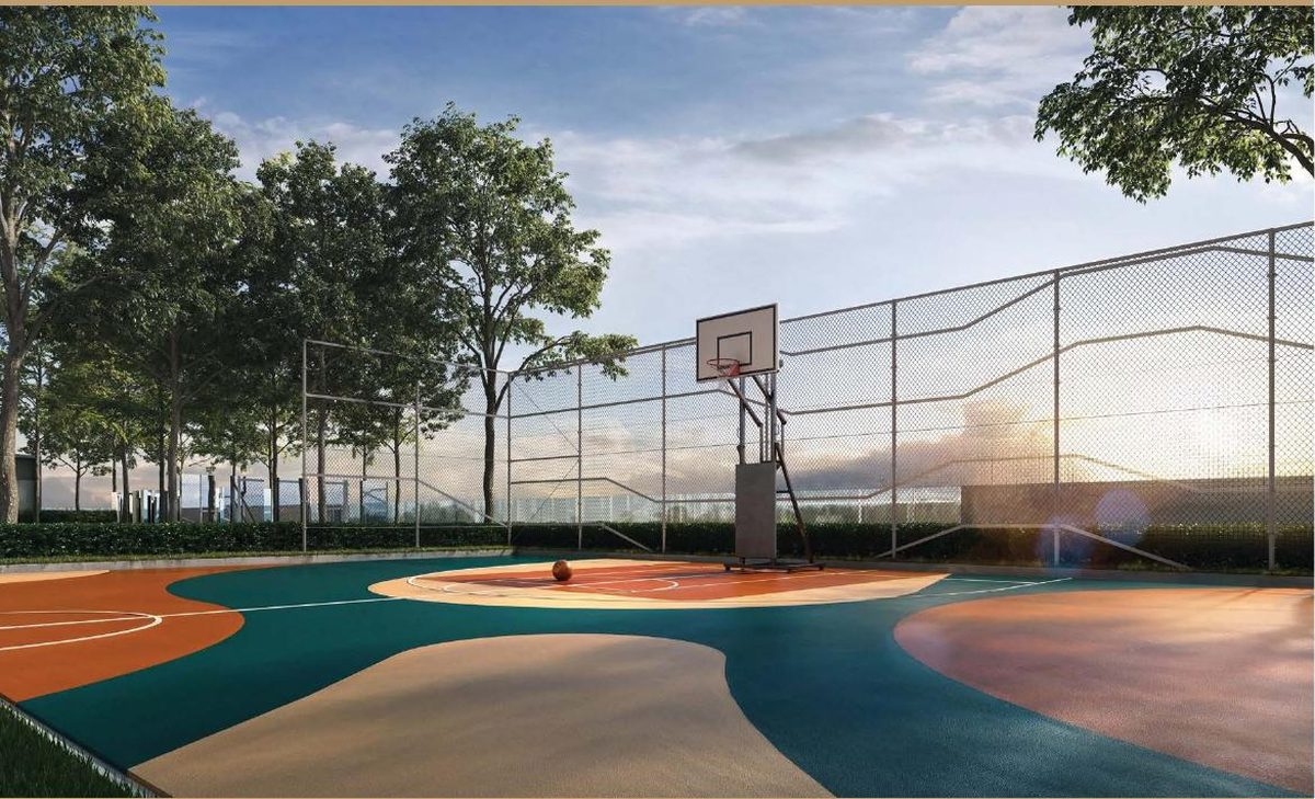 Cochrane Residence half basketball court